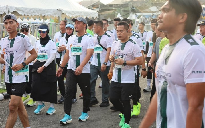 Kodam XIX Tuanku Tambusai Perkuat Sinergi di Riau Bhayangkara Run 2026