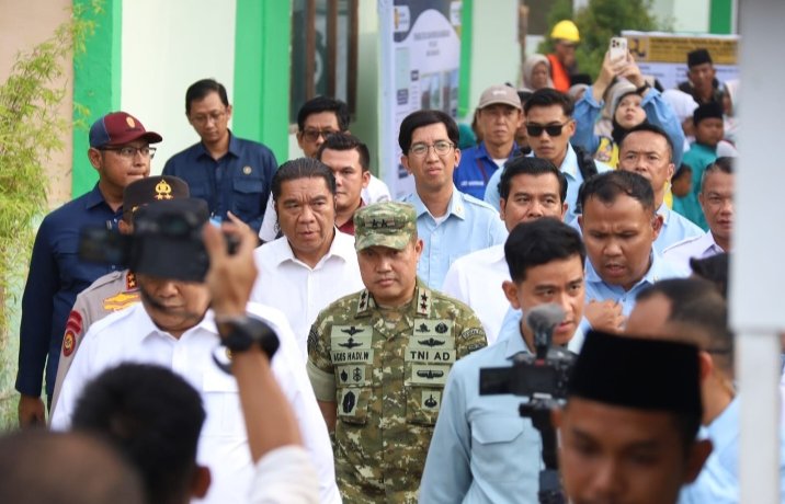 Kodam XIX Tuanku Tambusai Sukses Dukung Kunker Wapres Gibran, Renovasi Sekolah Jadi Sorotan Utama
