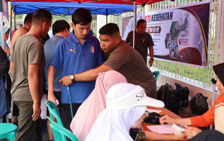 Kodam XIX/Tuanku Tambusai Perkuat Kemanunggalan TNI-Rakyat Lewat Bakti Kesehatan