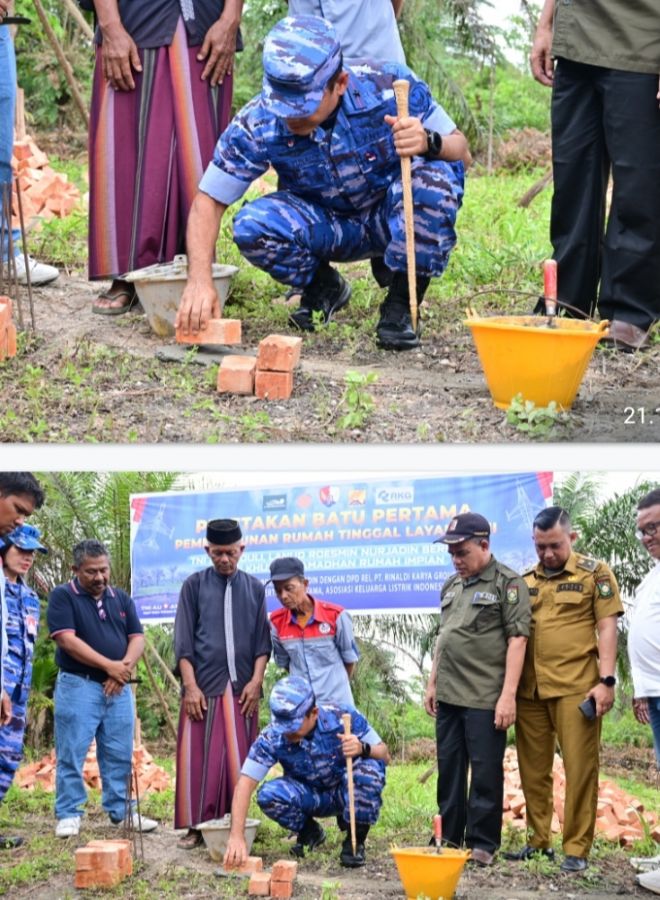 Kolaborasi Lanud RSN Membangun Rumah Tinggal Layak Huni