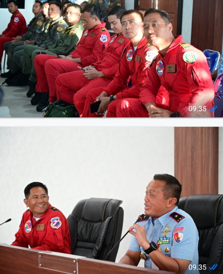 Komandan Lanud RSN Lepas Kepulangan Jupiter Aerobatic Setelah Tampil Memukau di Langit Pekanbaru
