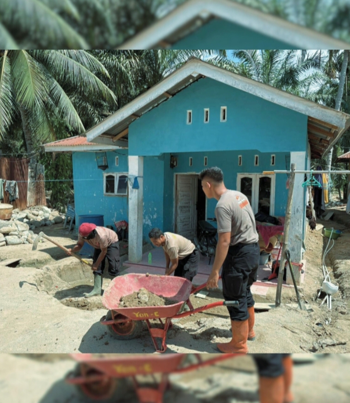 Langkah Nyata Brimob Polda Sumut Dampingi Warga Tapsel Bangkit Pascabencana