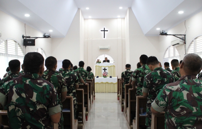 Lanud Roesmin Nurjadin Gelar Doa Bersama Sambut Tahun 2026