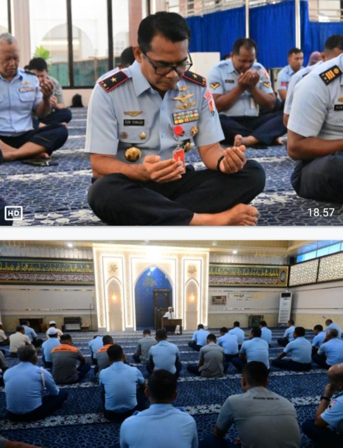 Lanud Roesmin Nurjadin Laksanakan Kajian Dhuha