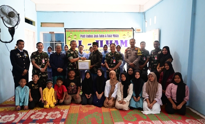 Lanud Roesmin Nurjadin Tebar Kepedulian, Kunjungi Panti Asuhan Al-Ilham di Momen HUT ke-80 TNI