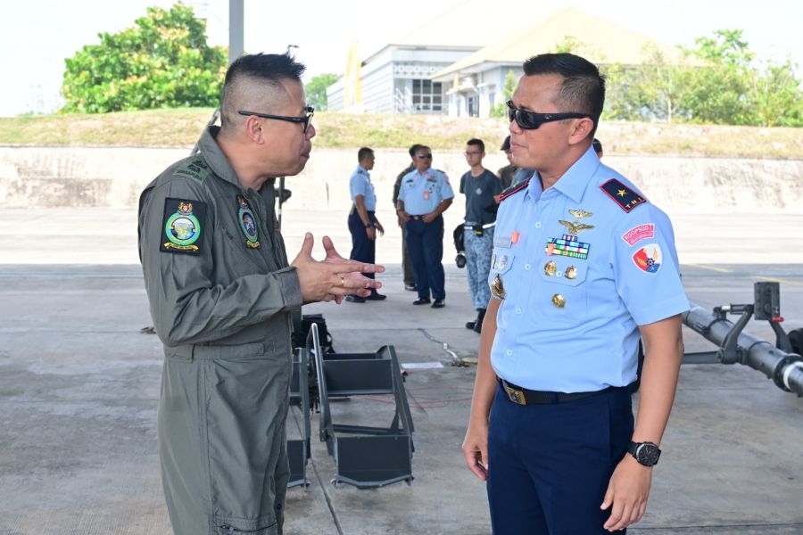 Latma Elang Indopura XXIII Segera Dimulai: Danlanud RSN Sambut Kedatangan F-16 RSAF di Pekanbaru