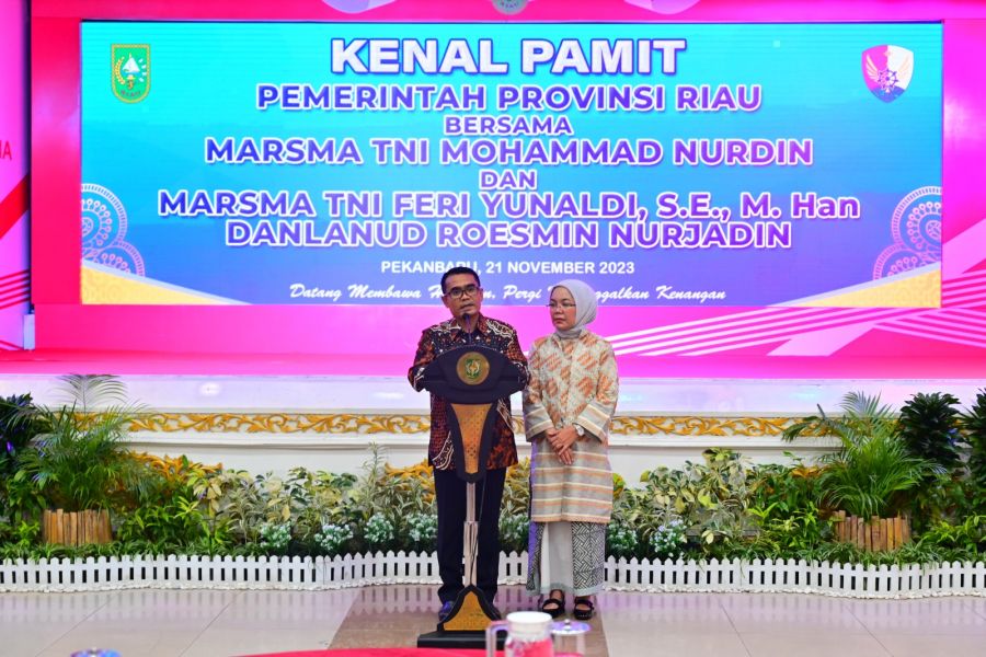 Malam Kenal Pamit Danlanud Roesmin Nurjadin Bersama Pemprov Riau
