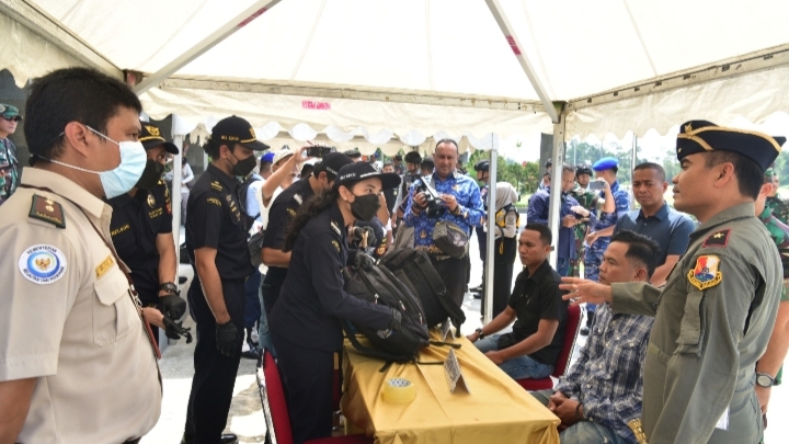 Manlap LKO Gakkumpamwilud Lanud Roesmin Nurjadin Laksanakan Penanganan Pesawat Asing