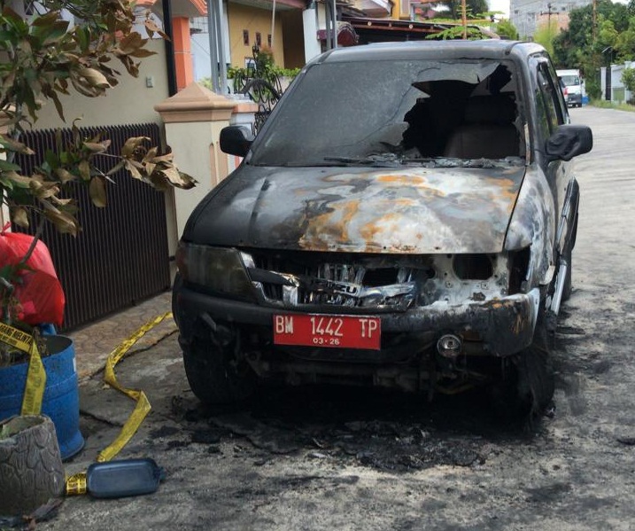 Mobil Dinas Lapas Kelas IIA Pekanbaru yang Terbakar Sering Digunakan Oleh Ka KPLP