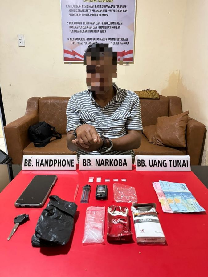 Narkoba Disimpan Dalam Kotak Rokok, Warga Penyasawan Diringkus Tim Ojoloyo