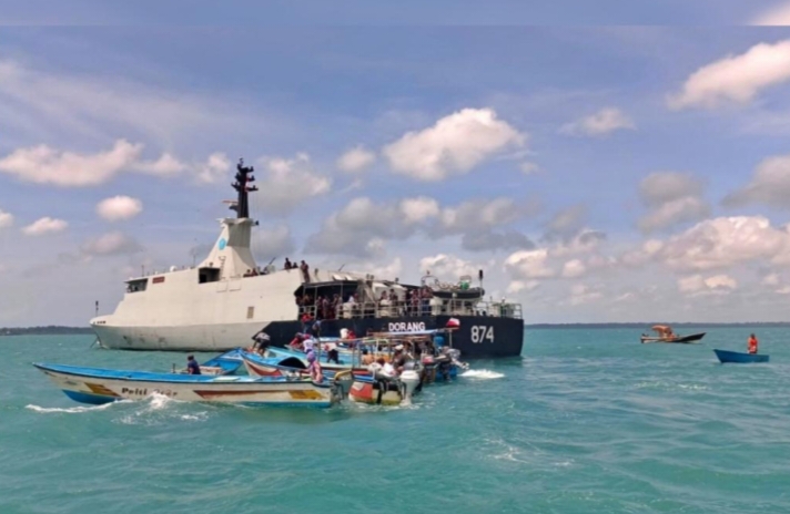 OPERASI TRISILA-26 Hadirkan keamanan dan Kepedulian, TNI AL Bantu Nelayan Pesisir Aru