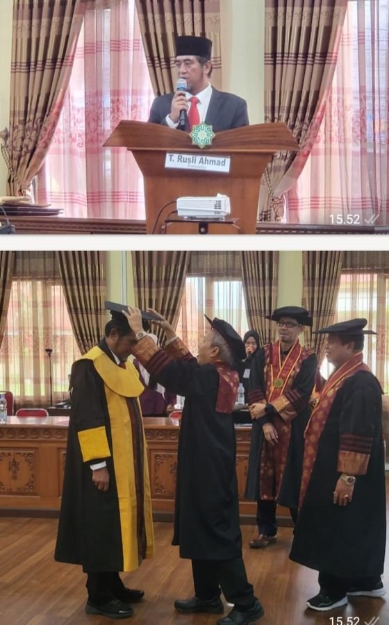 PENASEHAT DPP APKASINDO, H.T.Rusli Ahmad resmi sandang gelar Doktor