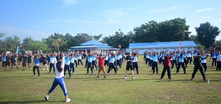 Pererat Persaudaraan, TNI AU dan RAAF Gelar Olahraga Bersama dan Lomba Agustusan di Lanud RSN