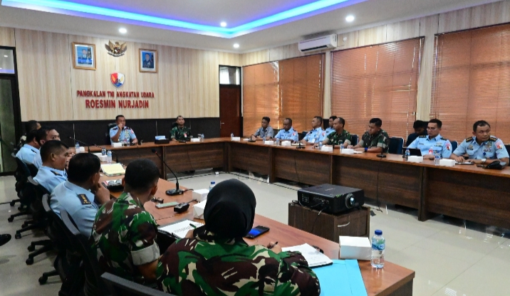 Perkuat Peran Kewilayahan, Danlanud RSN Pimpin Rakor Penunjukan Perwakilan Forkopimda di Riau
