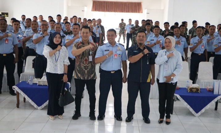 Personel Lanud Roesmin Nurjadin Antusias Ikuti Sosialisasi Bank Woori dan PT. Asabri