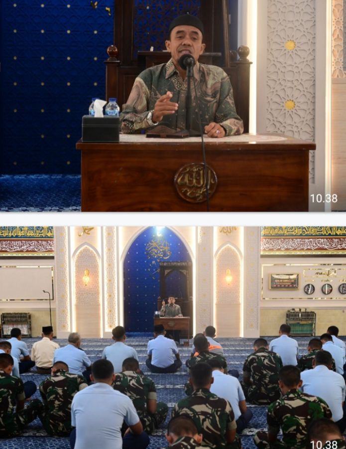 Personel Lanud RSN Ikuti Ibadah Dhuha dan Kajian Rutin: Keteladanan Nabi Ibrahim AS