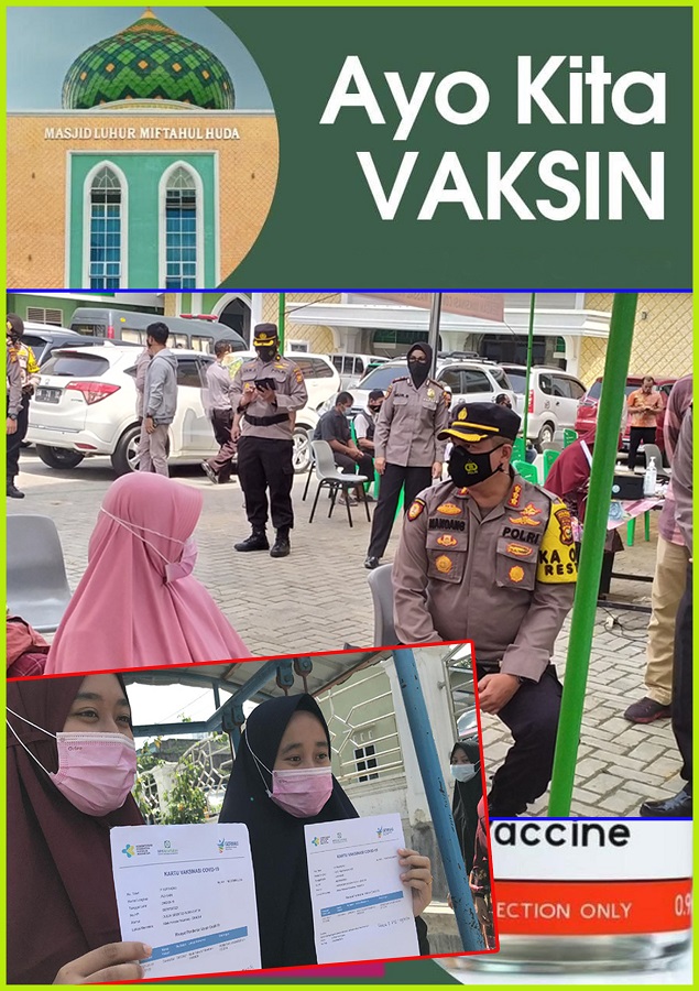 Pertama, Polresta Pekanbaru Vaksin Santri di Ponpes Miftahul Huda Binaan LDII Riau