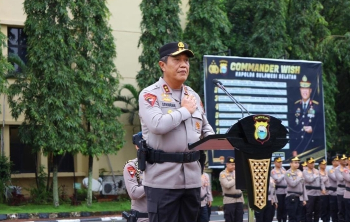 Pimpin Apel Gabungan, Kapolda Sulsel Tegaskan Loyalitas dan Dukungan Penuh pada Kebijakan Kapolri