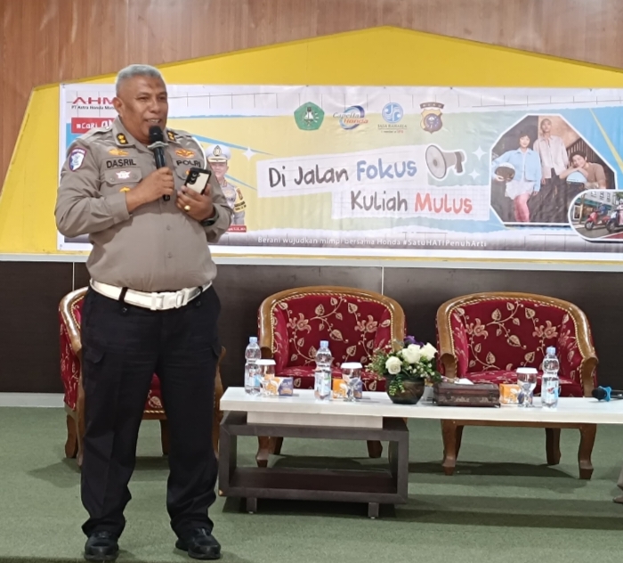 Police Goes To Campus: Dirlantas Polda Riau Gaungkan Green Policing di Universitas Lancang Kuning
