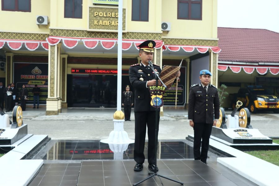 Polres Kampar Gelar Upacara Peringati Hari Kesaktian Pancasila Tahun 2023