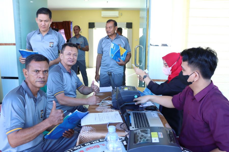 Polres Kampar laksanakan Pemeriksaan Kesehatan (Rikkes) Berkala Tahun 2023