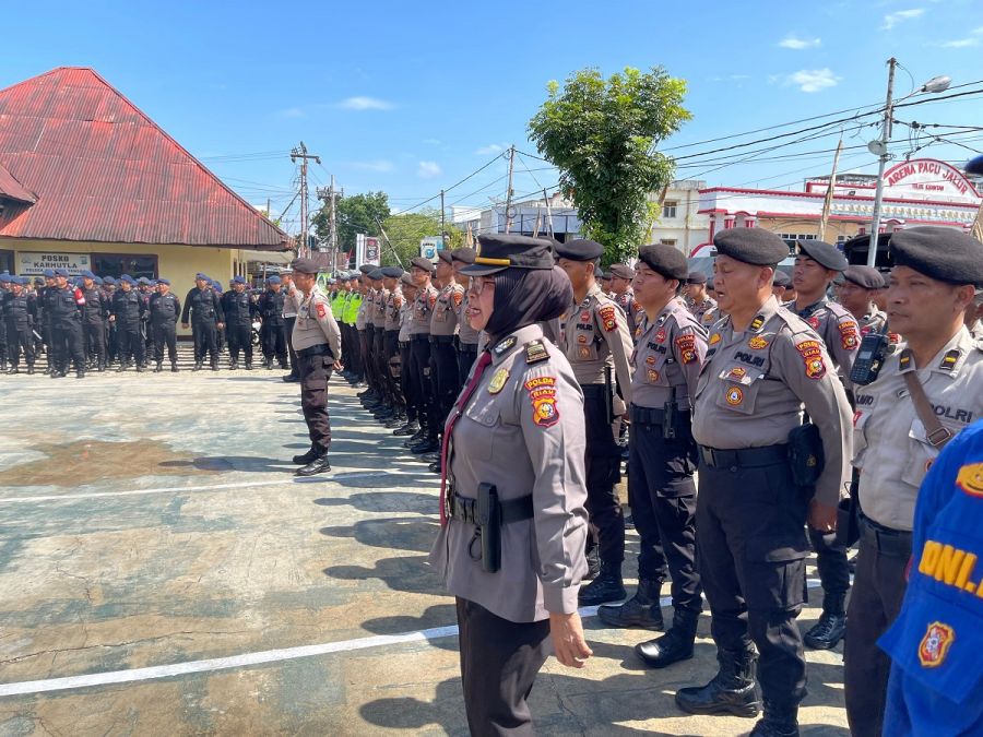Polres Kuansing Perketat Pengamanan Seputar Kota Taluk Kuantan, Ini Sebabnya