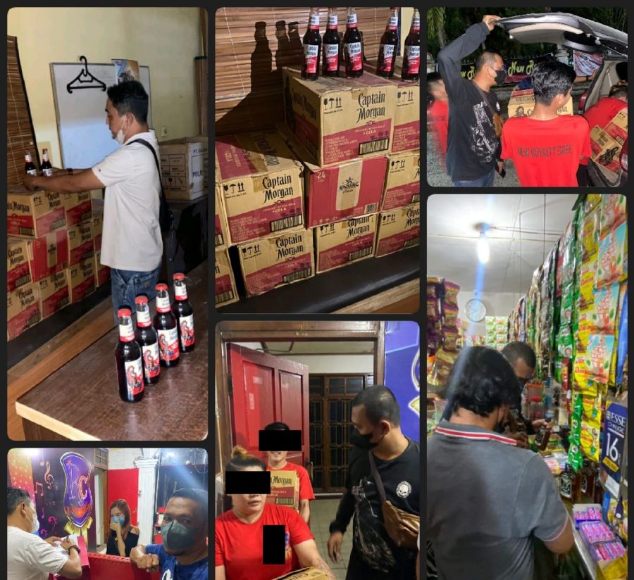 Polsek Limapuluh Bersih - bersih Penyakit Masyarakat Jelang Bulan Suci Ramadhan
