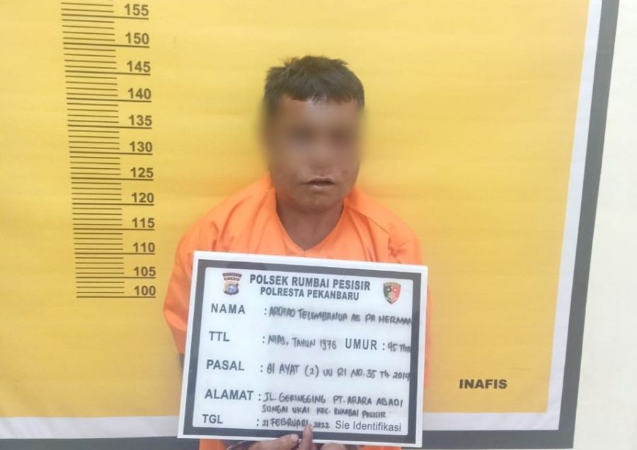 Polsek Rumpes Tangkap Ayah Kandung yang Tega Cabuli Anaknya Hingga Melahirkan 3 Orang Anak