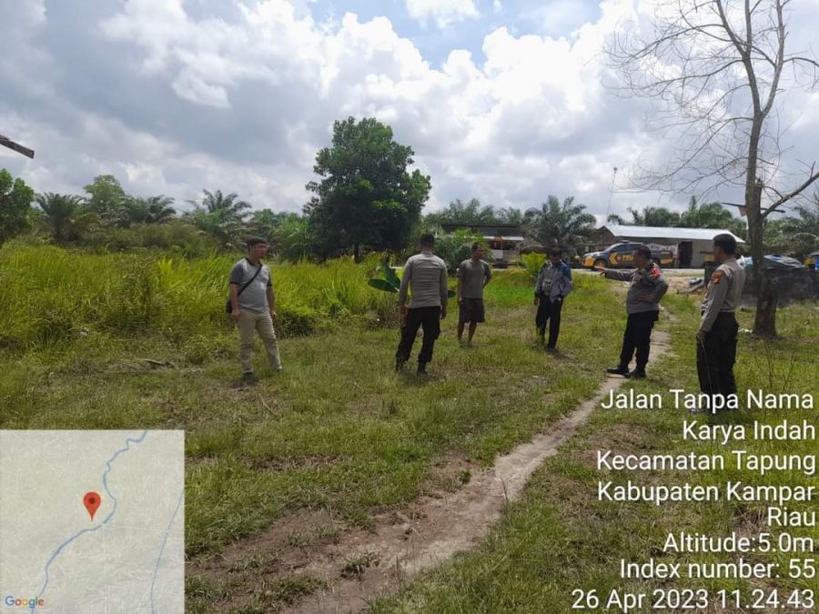 Polsek Tapung Laksanakan Patroli di Daerah Rawan Karhutla