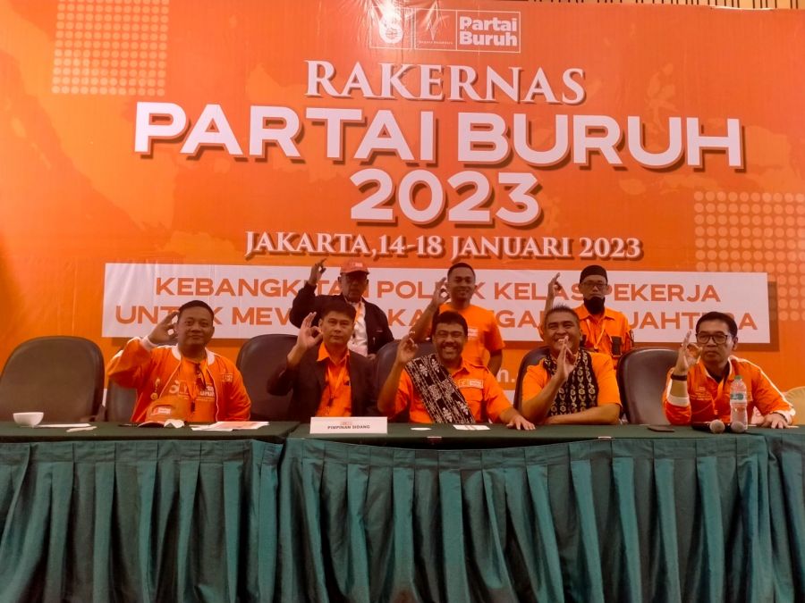 Rakernas Partai Buruh se-Indonesia di Jakarta Dihadiri Komisioner KPU RI dan Ketua Bawaslu RI