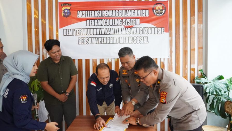 Rangkul Pegiat Medsos, Cara Humas Polda Riau Akselerasi Penanggulangan Issu dengan Cooling System