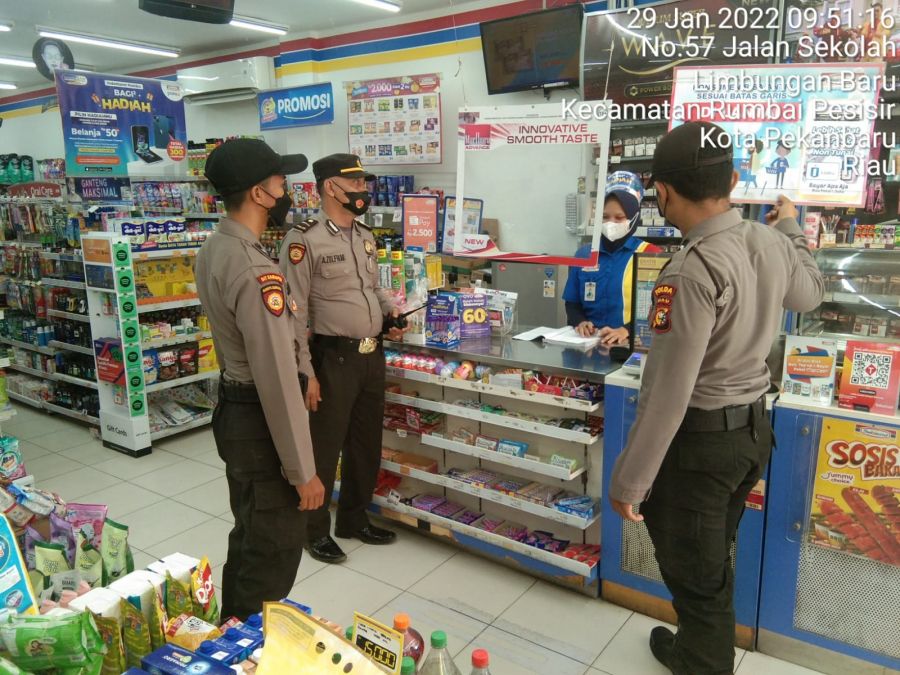 Sat Samapta Polsek Rumpes Gelar Patroli R4 di Wilayah Hukum Rumbai Pesisir