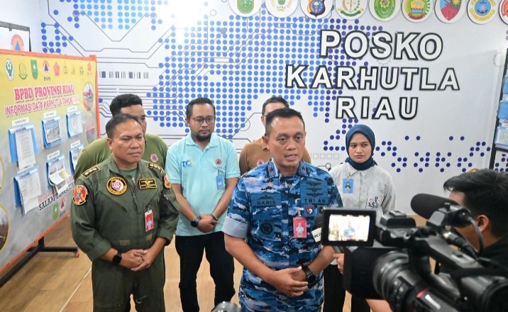 Satgas Udara TNI AU Berperan Penting Menekan Fire Spot Karhutla di Riau
