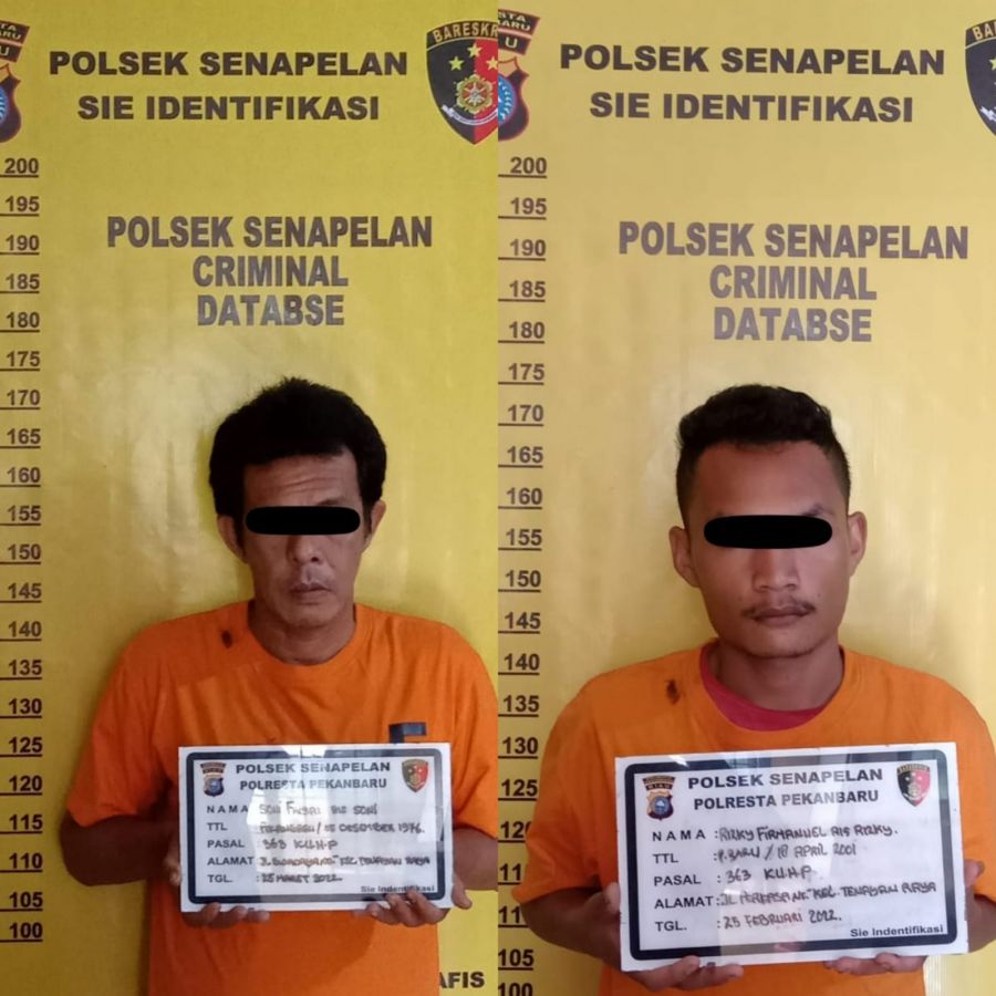 Tim Opsnal Polsek Pekanbaru Tangkap 2 Pelaku Curanmor