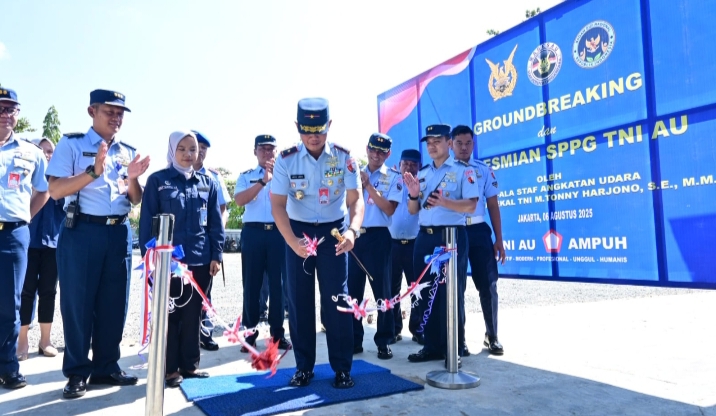 TNI AU Percepat Program MBG, Kasau Resmikan dan Groundbreaking SPPG Serentak