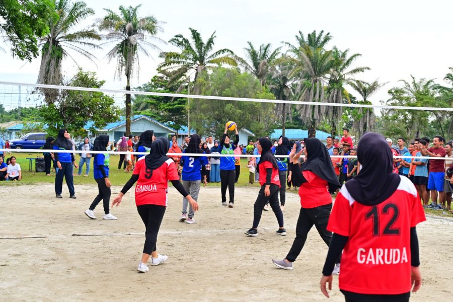 Turnament Voli dan Bulu Tangkis Antar Komplek dan Mess di Lanud Roesmin Nurjadin