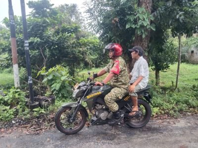 Cegah Karhutla, Babinsa Koramil 01 Rumbai Ajak Warga Sri Meranti Hindari Pembakaran Lahan