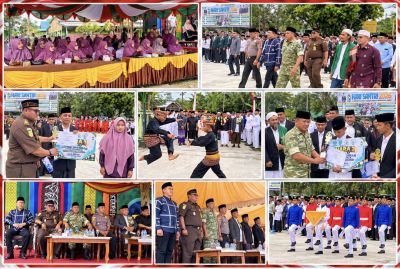 Danpos Bantan Hadiri Apel Hari Santri Nasional Tingkat Kabupaten Bengkalis Tahun 2026