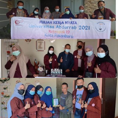 Kukerta Universitas Abdurrab Kelompok 19 TA 2021 Sosialisasi Strategi UMKM Ditengah Pandemi Covid-19